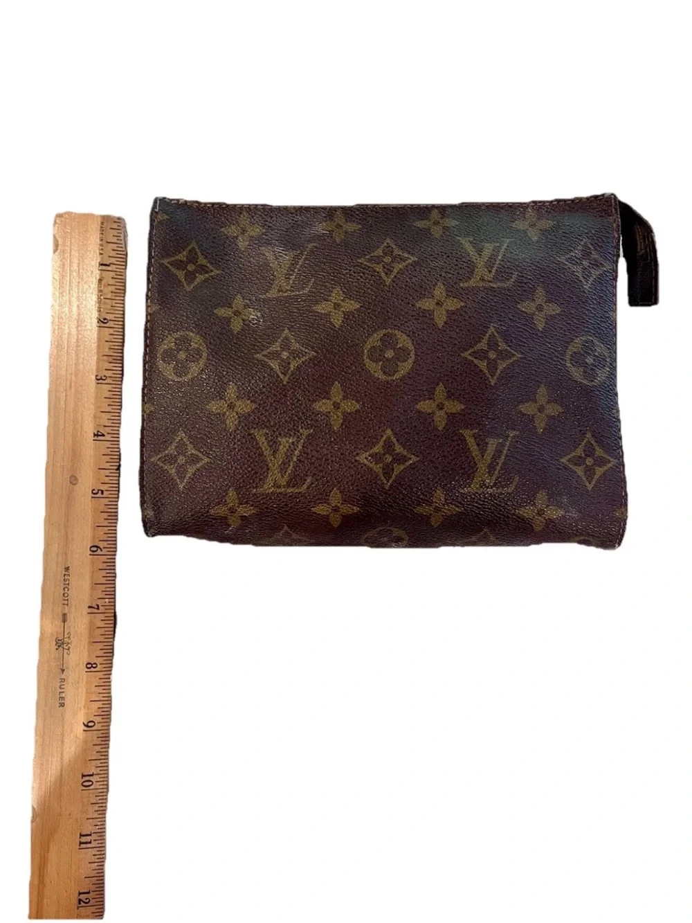 Vintage LOUIS VUITTON Monogram Poche Toilette Makeup Case Highly Collectible